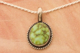 Genuine Sonoran Turquoise Sterling Silver Pendant